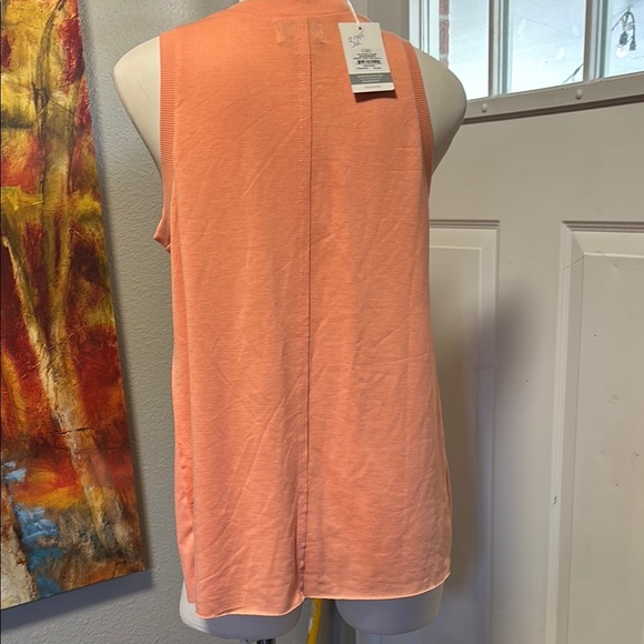 Mud Pie Coral Sleeveless Tank Top - Picture 3 of 13